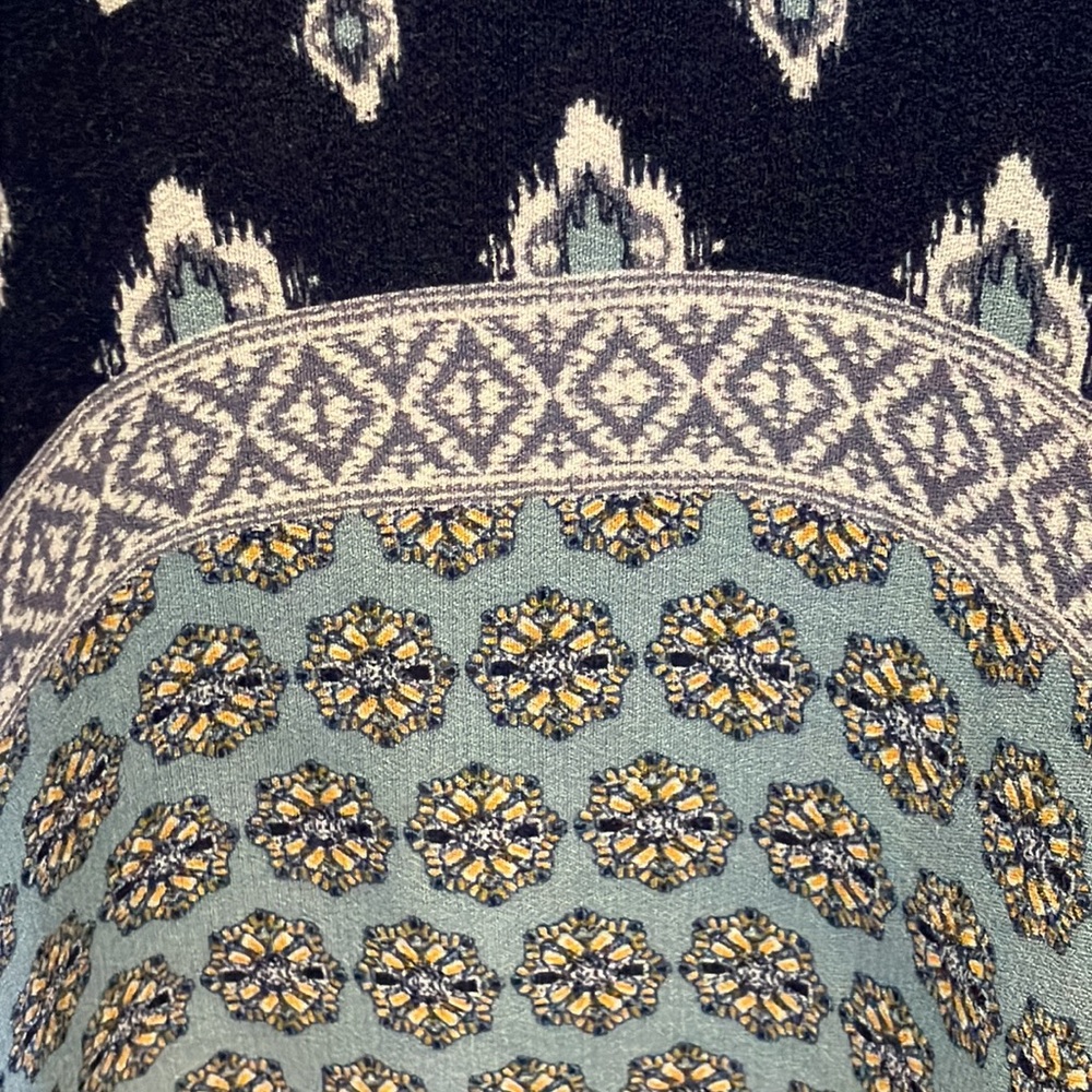 Knox Rose bohemian medallion kimono blue size S/XS - Picture 10 of 14